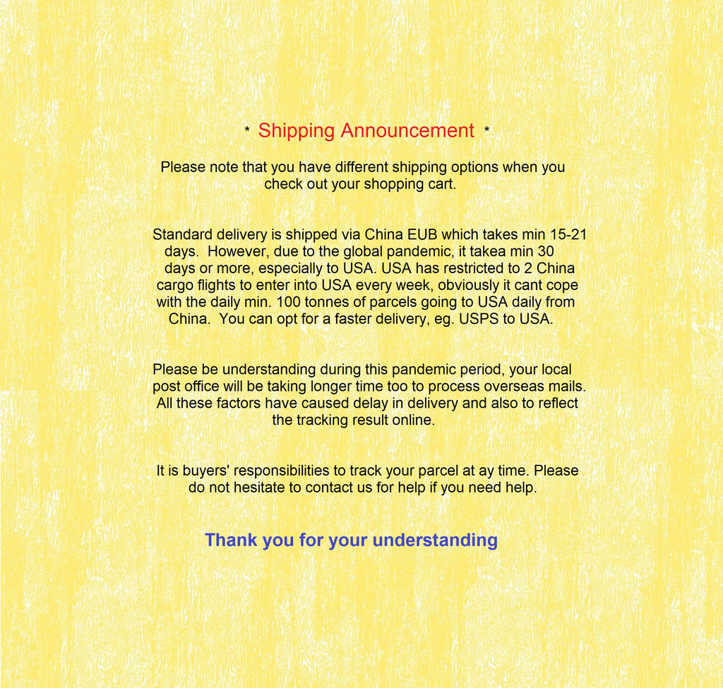 Shipping Announcement