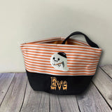 Personalized Halloween treat basket, Halloween Basket, Halloween candy bag, Halloween sweets basket