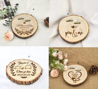 Natural wood ring holder, Wedding ring dish, personalized ring holder, personalized ring pillow, personalized ring bearer,