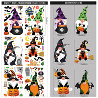 Halloween gnome window decoration, Halloween window cling, Halloween Window Silhouette, window stickers