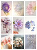 Color Dip UV resin, flower petals dip resin, resin craft, resin DIY, clear UV Dip resin for wire flower, Wire craft