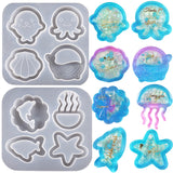 Seashell shaker mould, Silicon mould, Resin shaker mould, UV resin mould, 3D mould, Star fish mould, Jelly fish mould, Shaker mould