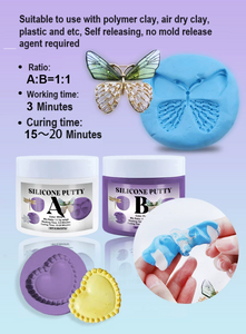 Silicone putty, Violet mould putty, Mold putty, Blue putty, Pink mold putty, Color mould putty, Molding putty,