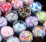 Shaker inclusion | Assorted inclusion | Shaker stars | Confetti | Shaker confetti | Resin inclusion