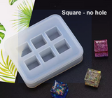 Jewelry beads mold | UV resin mold | Square beads mold | Round beads mold