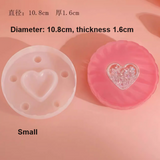 Round silicone resin mould, resin mould, silicone mould, heart resin mould, resin mold, shaker mould, shaker charm, resin silicone mould