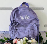 Personalized canvas bag, custom embroidered backpack, personalized embroidered backpacks