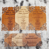 Personalized RSVP card | Wooden RSVP | Wedding RSVP | Custom wedding invitation | Wood invitation | Wedding card | Wedding Menu