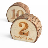 Custom wood table number, table placement, wood table number, laser engraved table number, wedding table number, wooden table number