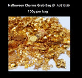 Halloween Grab Bag | Halloween charms | Pumpkin charms |  Mystery bag | Spider web charms | Skull charm