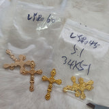 6 pcs Pendant Charm | Cross Charm | Gold Charm | KC charm | Resin Charm | Keychain Charm