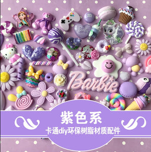 Purple Series Decoden Cabochon | Hat cabochon | Macoron cabochon | Cookies cabochon