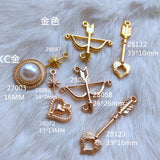 6 pcs Arrow charm | Gold Charm | Resin Charm | DIY Jewelry Charm | Resin Charm