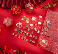 Chinese New Year charms | Chinese style charms | Red charms | Bracelet charms | Resin charms | Kitty Charms