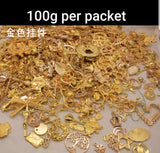 100g gold/kc gold charms | UV resin charm | Key charms | unicorn charms