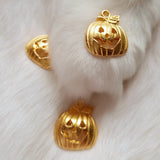 10 pcs Halloween pumpkin charm | Halloween charm | Gold charm | Pumpkin Charm