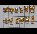 10 pcs resin inclusion | Gold accents | UV resin  inclusion | Embellishment