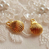 10 pcs Lovely seashell charm | Gold charm | Seashell charm | KC gold charm