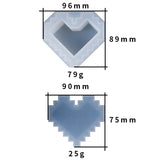 Pixel heart shape mould | Heart container mould | Heart trinket box | 3D mould | Silicon mould