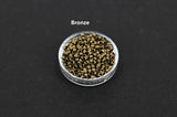 Crimpable beads | DIY jewelry | Round bead | Metal beads | Gold bseads | Silver beads