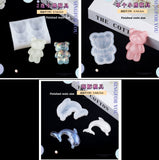 Kawaii bear mould | Dolphin mould | 2D mould | Silicon mould | UV resin mould | fish mould | animal mould