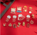 Chinese New Year charms | Chinese style charms | Red charms | Bracelet charms | Resin charms | Kitty Charms