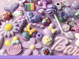 Purple Series Decoden Cabochon | Hat cabochon | Macoron cabochon | Cookies cabochon