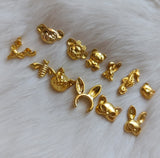 10 pcs resin inclusion | Gold accents | UV resin  inclusion | Embellishment