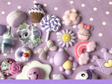 Purple Series Decoden Cabochon | Hat cabochon | Macoron cabochon | Cookies cabochon