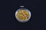 Crimpable beads | DIY jewelry | Round bead | Metal beads | Gold bseads | Silver beads