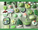 Green series Cabochons lucky bag | Decoden Cabochon | Kawaii miniature | Sweet decodens | Sweet miniatures