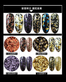 2 colors holographic foils | Double color foil | color foil | Holo flakes | Glitter | Holo glitter