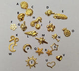 20pcs Seashell embellishment | Resin inclusion | Sea horse charm