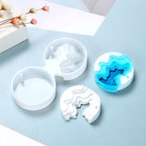 Island pendant mould | Pendant mould | 2D mould | SIlicon mould | Round mould | Oval mould