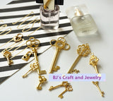 1 set key charm | Heart lock charm | Lovely gold charm | Gold charm | Lock charm