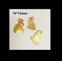 Kitty inclusion | Gold accent | Embellishment | Resin inclusion | Cat embellishment | Resin embellishment