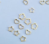 Star embellishment | Heart embellishment | Flower embellishment | Sakura embellishment | Resin inclusion | Tiny accent | Resin accent